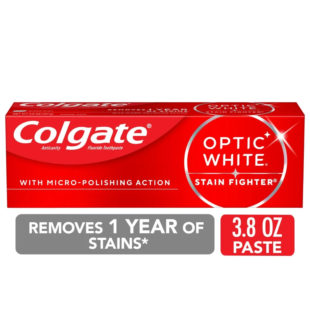 Colgate Optic White Stain Fighter Teeth Whitening Toothpaste Deal At Kroger
